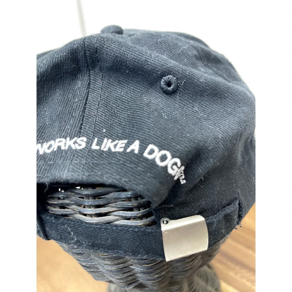 Salt‎ Dogg Hat Cap Spreaders Embroidered Black Adjustable Strap Back Baseball